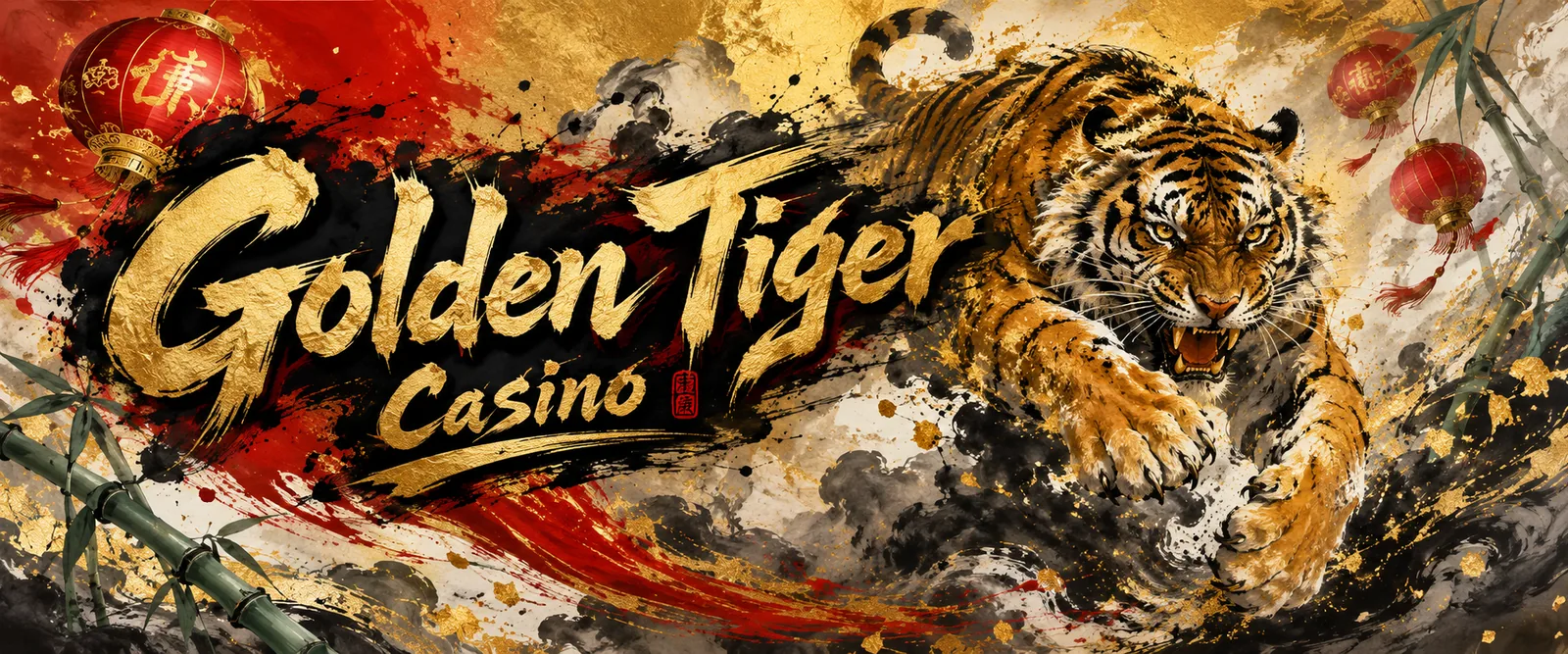 Golden Tiger casino banner artwork